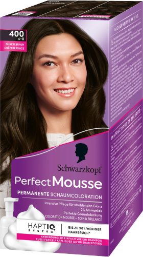 Produktbild von Schwarzkopf Perfect Mousse, Schaumcoloration 400 Dunkelbraun