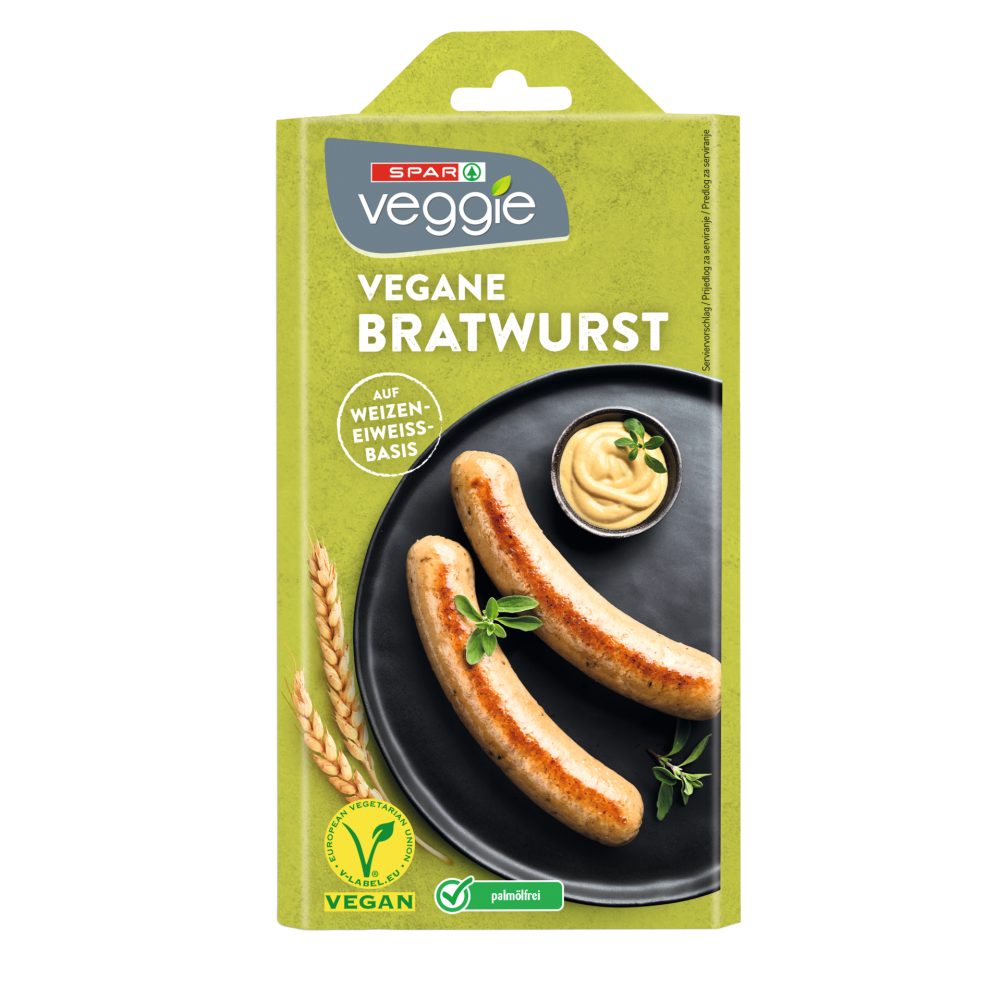 Spar Veggie Vegane Bratwurst 2 Stuck 200 G