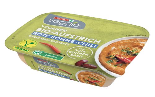 Produktbild von SPAR Veggie, veganer Bio-Aufstrich Rote Bohne-Chili