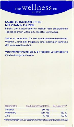 Produktbild von Wellness, Salbei für Hals & Rachen 30 Lutschtabletten
