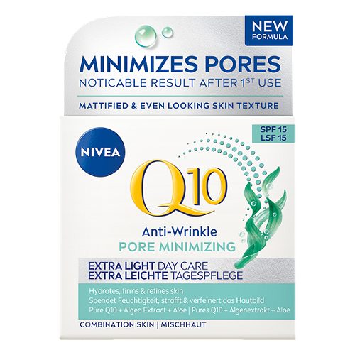 Produktbild von Nivea, Anti-Falten Tagescreme Q10 Pore Minimizing / LSf 15 50 ml