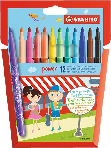 Produktbild von STABILO, Fasermaler 12 Farben