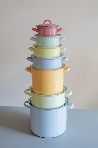 Produktbild von Riess, Topf Emaille Grün 22  cm