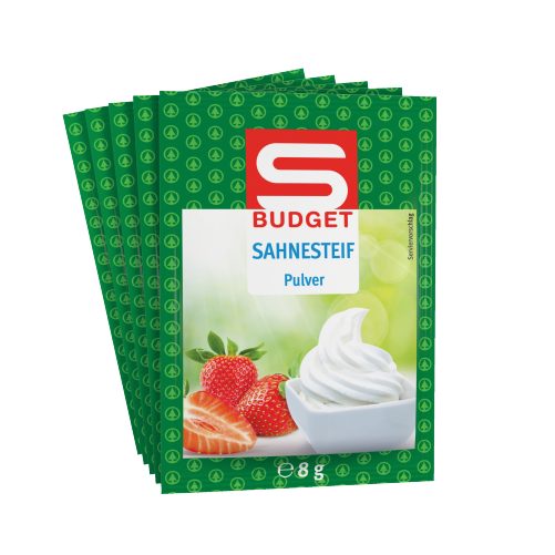 Produktbild von S-BUDGET, Sahnesteif Pulver 5 x 8g