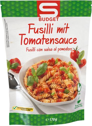 Produktbild von S-BUDGET, Fusilli mit Tomatensauce