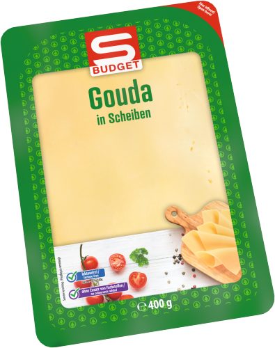 Produktbild von S-BUDGET, Gouda 48% F.i.T. in Scheiben