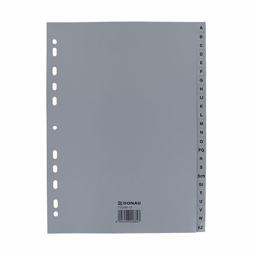 Produktbild von Donau, Register A-Z, A4 24 tlg., grau, PP