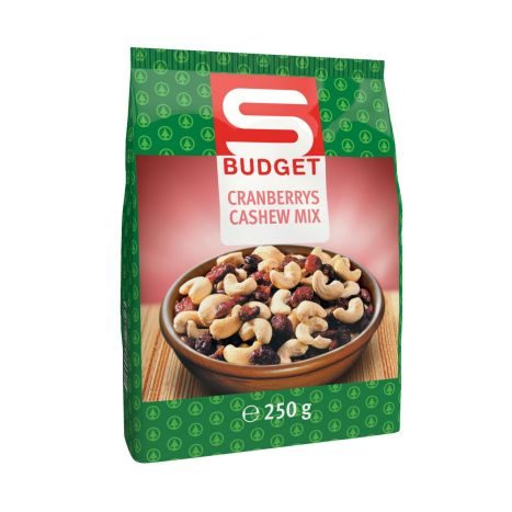 S-BUDGET CashewCranb. Mix 250g  EVE 1