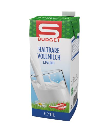 Produktbild von S-BUDGET, Haltbare Vollmilch 3,5% Fett