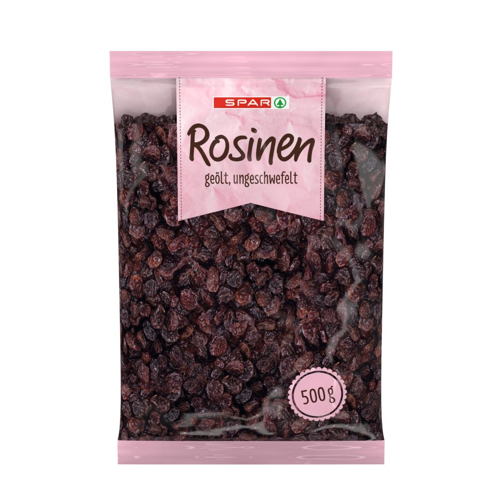 SPAR Rosinen ungeschwefelt 500G 500 G online kaufen INTERSPAR