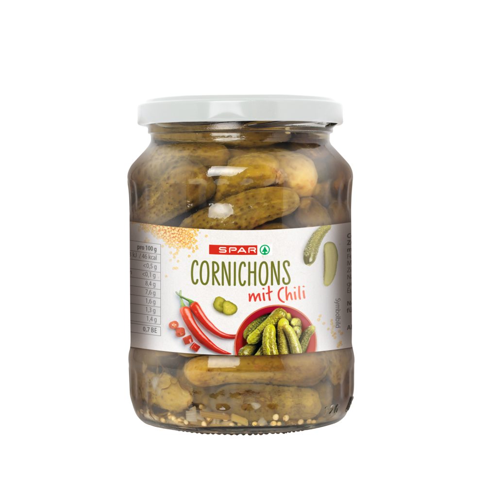 SPAR Cornichons mit Chili 350 G online kaufen INTERSPAR