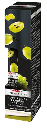 Produktbild von SPAR PREMIUM, 100% Reines Traubenkernöl naturtrüb und kaltgepresst