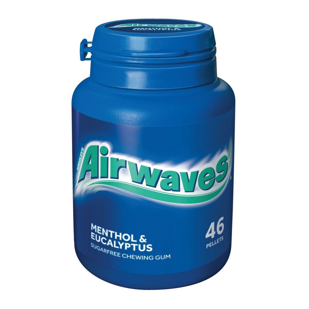 Wrigley Airwaves Kaugummi Bottle Menthol & Eucalyptus 46 Dragees 64 G ...