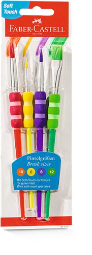 Produktbild von Faber Castell, Pinselset Soft Touch 4 verschiedene Größen