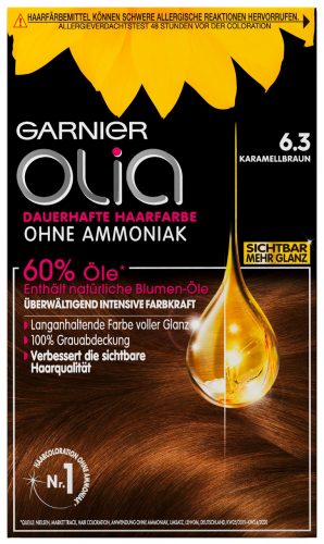 Produktbild von Garnier Olia, Haarfarbe 6.3 Karamellbraun