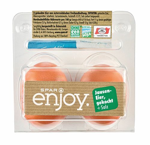 Produktbild von SPAR enjoy, Jauseneier aus Freilandhaltung gekocht, mit Salz