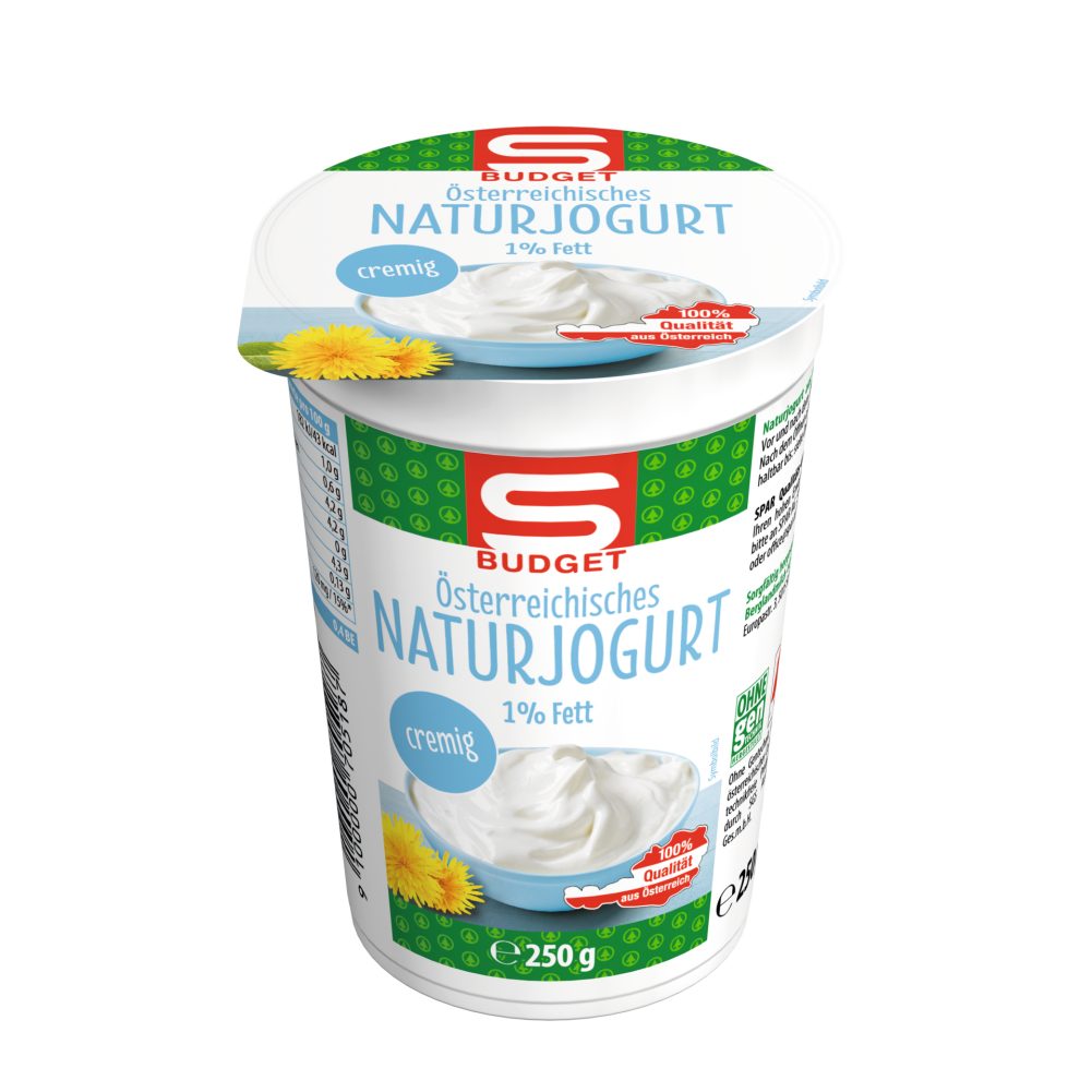 S Budget Naturjogurt 1 Fett Cremig 250 G