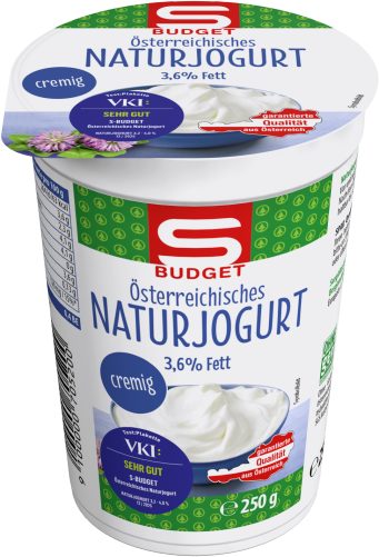 Produktbild von S-BUDGET, Österreichisches Naturjogurt 3,6% Fett