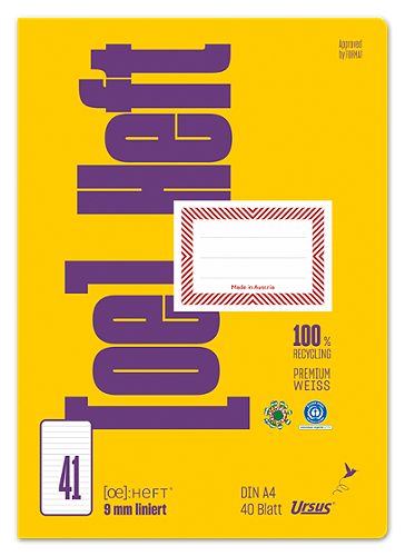 Produktbild von Ursus OE, Heft OE.41 A4, liniert, 40 Blatt