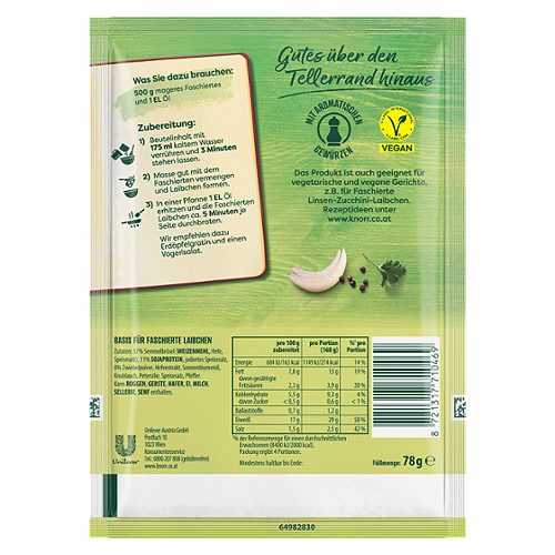 Produktbild von Knorr Basis, Faschierte Laibchen
