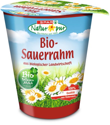 Produktbild von SPAR Natur*pur, Bio-Sauerrahm aus Wiesenmilch