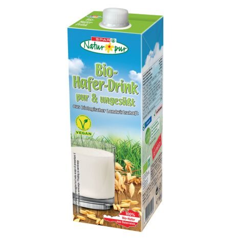 SPAR Natur*pur Bio-Hafer-Drink pur & ungesüßt 1L