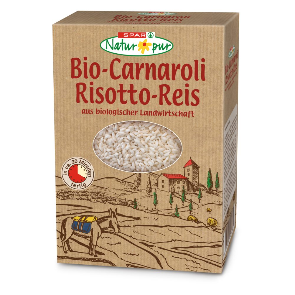 SPAR Natur*pur Bio-Carnaroli Risotto-Reis 500 G Online Kaufen | INTERSPAR