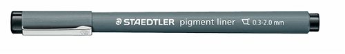 Produktbild von Staedtler, Pigmentliner mit Keilspitze 0,3 - 2,0 mm schwarz