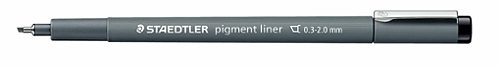 Produktbild von Staedtler, Pigmentliner mit Keilspitze 0,3 - 2,0 mm schwarz