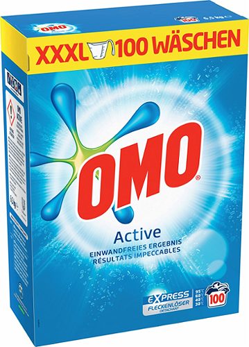 Produktbild von OMO, Waschpulver Active 100WG
