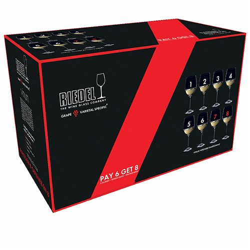Produktbild von Riedel Vinum, Weinglas Viognier/Chardonnay 8er-Set