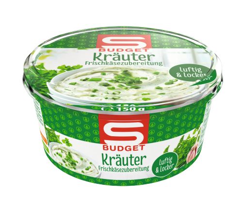 Produktbild von S-BUDGET, Frischkäsezubereitung Kräuter