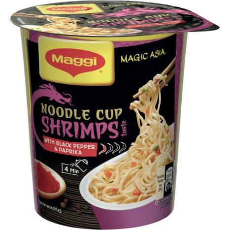 Maggi Magic Asia - Instant Nudel Snack Shrimps 1 Portion