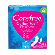 Carefree Cotton Flexiform Slipeinlagen Frischeduft 56 Stück