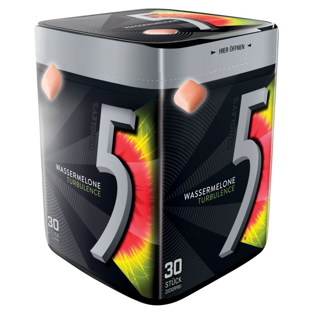 Wrigley 5 Gum - Kaugummi Wassermelone Turbulence 30 Stück 69 G