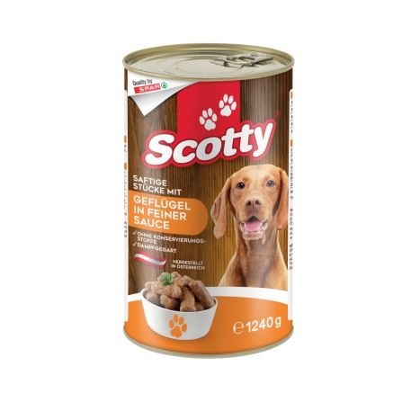 Scotty Hundefutter Mit Geflügel in feiner Sauce 1,24 KG online