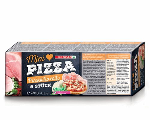 Produktbild von DESPAR, Mini-Pizza Prosciutto cotto ca. 9 Stück