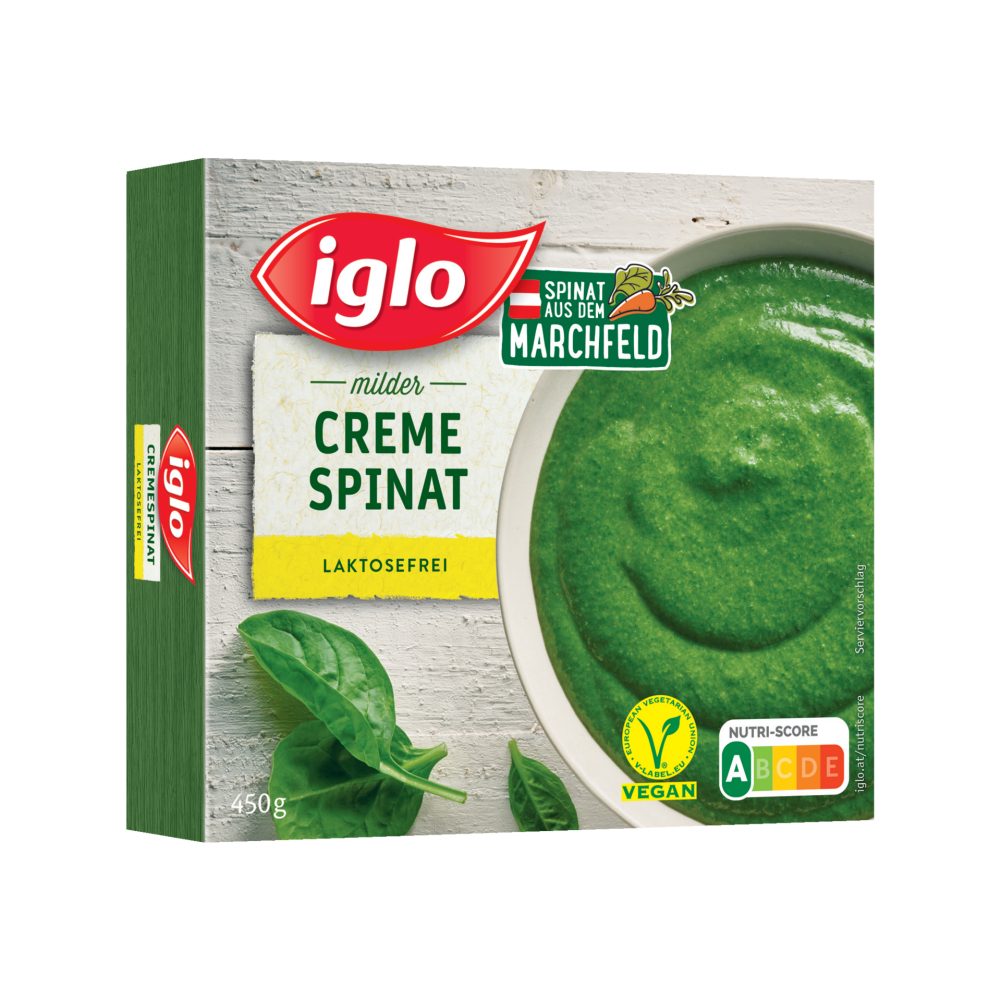 Iglo Cremespinat laktosefrei 450 G online kaufen | INTERSPAR