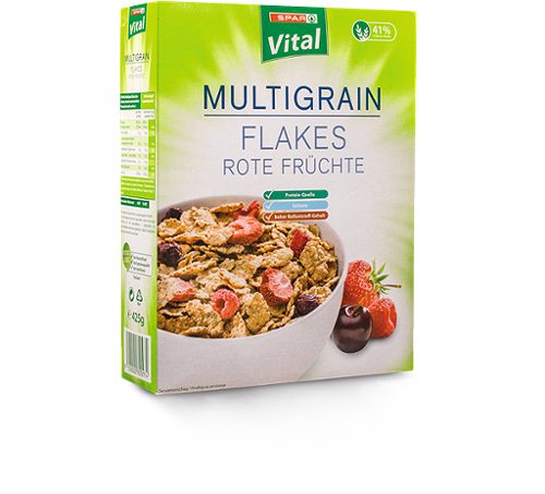 Produktbild von SPAR Vital, Multigrain Flakes Rote Früchte