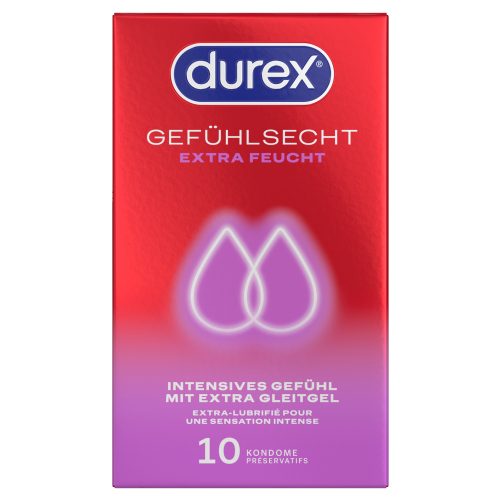 gutes gleitgel Durex Kondome Gefühlsecht Extra Feucht 10 Stück