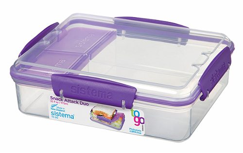 Produktbild von Sistema, Snack Attack Duo To-Go 975ml sortiert