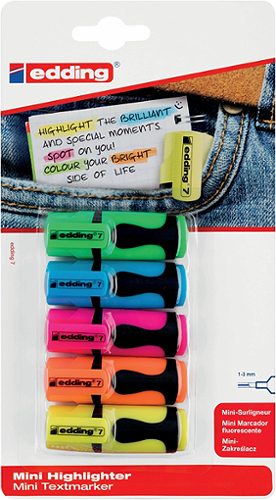 Produktbild von Edding, Textmarker Mini 5 Stück