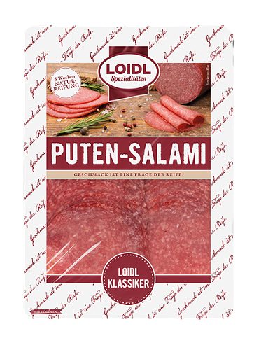 Produktbild von Loidl, Putensalami geschnitten