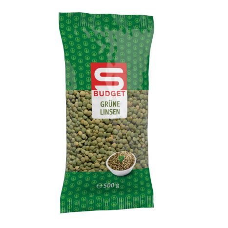 S Budget Grune Linsen 500 G