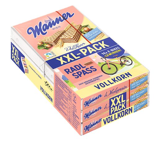 Produktbild von Manner Neapolitaner, Vollkornschnitte Vorratspackung