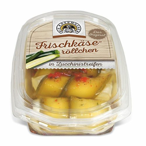 Produktbild von Die Käsemacher, Frischkäseröllchen Zucchini