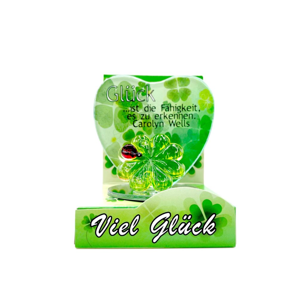Glastafel Zitat Kleeblatt       GVE 1
