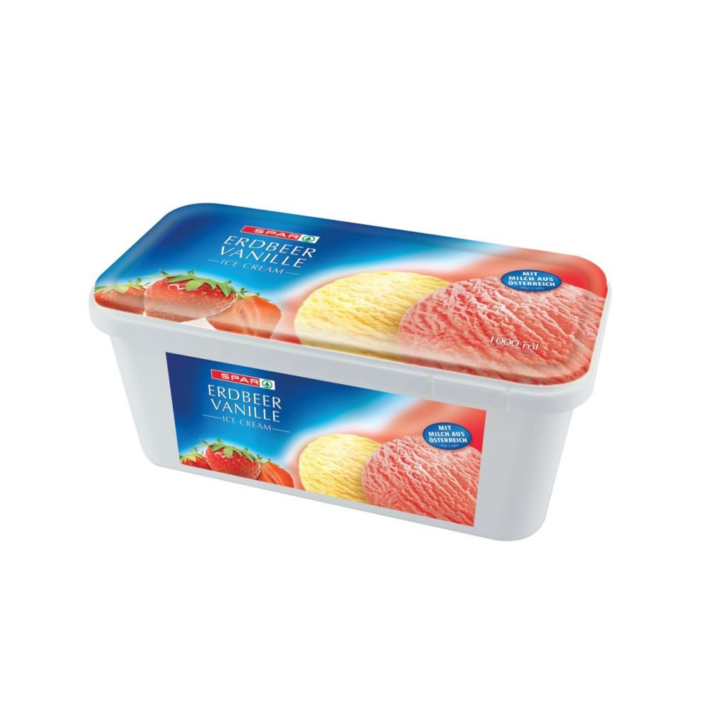 SPAR - Ice Cream Erdbeer - Vanille 1 L