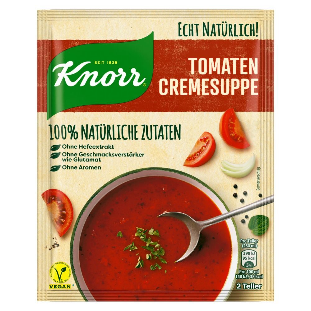 Knorr Echt Natürlich - Basis Tomatencreme Suppe