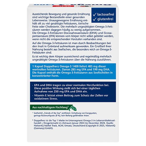 Produktbild von Doppelherz aktiv, Omega-3 1400 30 Kapseln